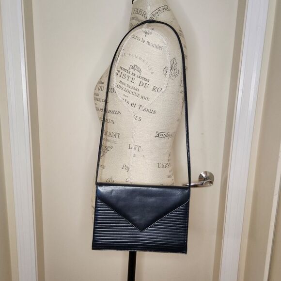 80s Leather Envelope Purse - Picture 1 of 15